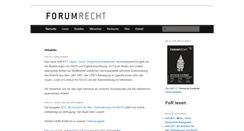 Desktop Screenshot of forum-recht-online.de